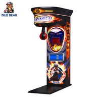 Machine de boxe d'arcade commerciale, jeu de force avec mesure de puissance, testeur de force numérique à écran LED, console de jeu à monnayeur