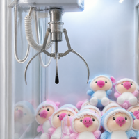 Machine à griffes personnalisée en fer blanc et plastique, à monnayeur, pour peluches pour enfants, version anglaise 110/220V