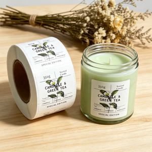 สติกเกอร์โลโก้แบบติดเองฉลากพื้นผิวหรูหราสติกเกอร์ผลิตภัณฑ์ส่วนตัวฉลากม้วนกระดาษพิมพ์ลาย - Product Image 2