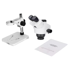 ST7045-T trinoculare microscopio Stereo <span class=keywords><strong>7</strong></span>-45x Zoom ingrandimento obiettivo ausiliario lente montabile sorgente luminosa montabile tubo TV - Product Image 6