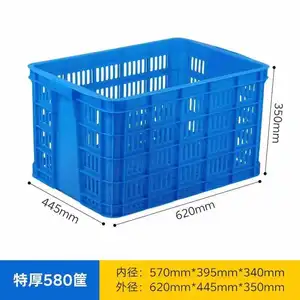 Hot Sell Stackable Wire Baskets Large Large Plastic Storage Durable Folding Baskets Vented Collapsible Plastic Crate