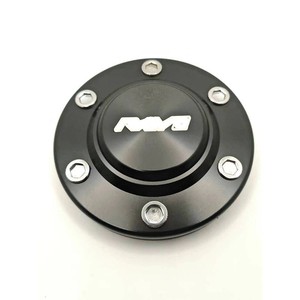 Cache-moyeu de roue en aluminium 5 trous bleu pour modernisation et personnalisation du logo - Product Image 4