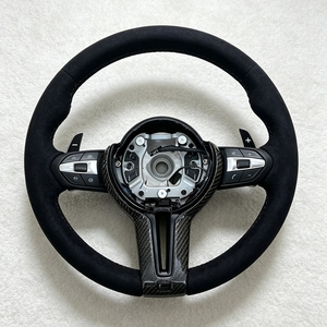 Volant sport M Alcantara pour <span class=keywords><strong>BMW</strong></span> M3 M4 M5 F06 F10 F11 F12 F15 F20 F21 F22 F30 F31 F32 F34 F36 F80 F82 F87 E60 E71 E90 - Product Image 2