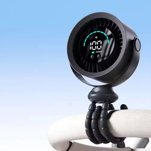 Portable Outdoor Octopus Fan USB Digital Display 36dB Battery Foldable 3-in-1 for Household <b>Car</b> Hotel Use English - Product Image 2