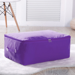 Solid Color Cotton <b>Quilt</b> Bag Rectangle Polyester Fabric Home Travel Clothing Organizer Storage Bag - Product Image 4