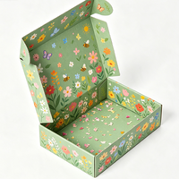 Boîte cadeau noire luxueuse pliable personnalisée, boîte en papier pour cadeau, boîte en papier épais recyclable, emballage personnalisé avec logo, boîte d'expédition de marque