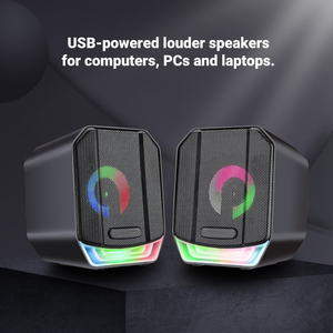 Câble audio USB pour ordinateur portable Mini haut-parleur audio portable avec éclairage LED RGB Barre de son FM <span class=keywords><strong>AM</strong></span> Party Source d'alimentation ca - Product Image 2