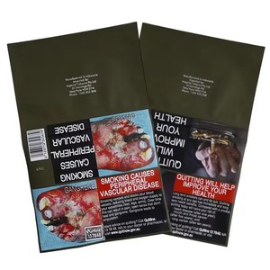 Bolsa de Tabaco en Rollo GV Amber 30G 50G de Alta Calidad, Grado Alimenticio, Impresión en Huecograbado, Resellable, Personalizada con Marca, para Fumadores Británicos - Product Image 1