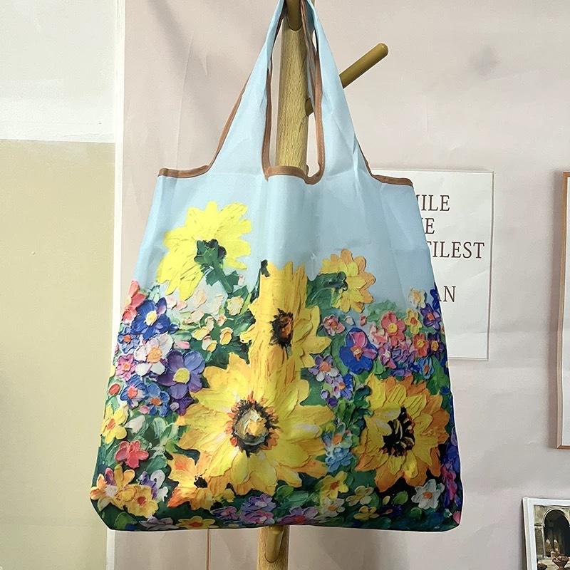 Tournesols et fleurs de taille moyenne