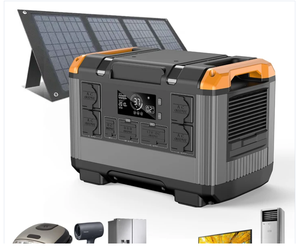 Battery UPS AC Output Home Power Bank <b>Camping</b> Emergency <b>Generator</b> 2400W Outdoor Portable Station With LCD Display T20 2200w Outd - Product Image 3