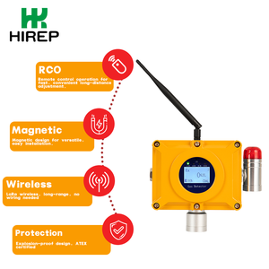 HIREP Industrial Wireless Magnetic Mount Flammable Gás Leak Detector para Monitoramento De Hidrocarbonetos - Product Image 1