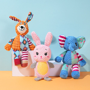 Jouet à mâcher <span class=keywords><strong>pour</strong></span> <span class=keywords><strong>chien</strong></span> en peluche éléphant, résistant aux morsures, apaisant, compagnon <span class=keywords><strong>pour</strong></span> chiot, design Corgi à poils dorés, fournitures <span class=keywords><strong>pour</strong></span> animaux de compagnie - Product Image 4