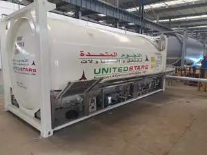 T75 Lng Iso tankı kargo konteyneri 20 Feet Lng Tank konteyneri