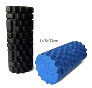 カスタムロゴ入りフィットネス用フォームローラー ブラック 高密度ソリッドEPPフォームローラー ヨガフォーム - Product Image 3