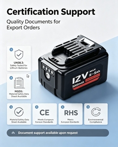 Batterie d'outillage électrique rechargeable au lithium-ion 10,8 V 6 Ah, décharge de crête 24 A pour perceuses électriques et outils électriques sans fil – En stock - Product Image 5