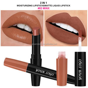 Private Label 2 1 brillant à lèvres résistant à l'eau antiadhésif Nourrir les lèvres glaçure velours longue durée mat rouge à lèvres nude longue durée - Product Image 3