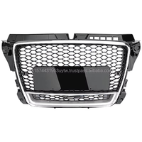 Nouvelle calandre de voiture ABS personnalisée, design RS3, pour Audi A3 S3 8P.5 8PA 2008-2012, cadre inférieur chromé, livraison rapide depuis les États-Unis