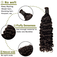KAMA Wholesale – Extensions de cheveux humains 100 % naturels en vrac pour tresses bohèmes