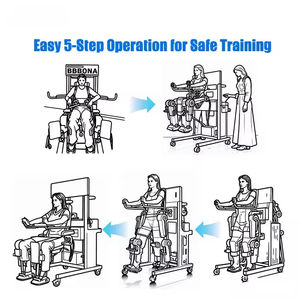 Dispositivo de Entrenamiento de Rehabilitación de Miembros Inferiores Plegable para Uso Médico, Robot de Entrenamiento de Marcha, Ortesis, Entrenador Doméstico - Product Image 2
