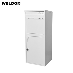 Kit de bricolage à plat boîte aux lettres extérieure avec porte arrière boîte aux lettres en métal à usage domestique conception peu encombrante boîte de dépôt de colis pour porche - Product Image 3