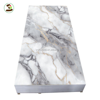 Feuille de marbre PVC moderne imperméable de haute qualité pour la décoration intérieure de la maison, du bureau, de l'hôtel, de la villa