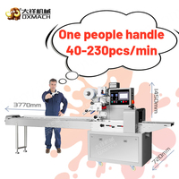 DZB-350S All-in-One-Verpackungs maschine für horizontale Flow-Packungen für Obst-und Eis-Pop-Servietten-Hygiene produkte