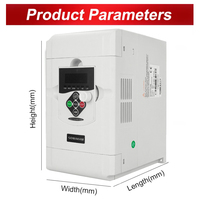 Variateur de fréquence VSD VFD monophasé 220V vers triphasé 380V 5,5KW-15KW, convertisseur de fréquence à contrôle vectoriel, variateurs de fréquence industriels