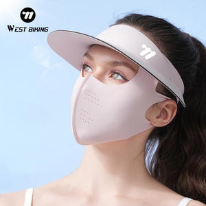 Tây đi xe đạp 2-in-1 thoải mái mát Kem chống nắng 3D Mặt Nạ Thể thao ngoài trời đàn hồi thoáng khí đi xe đạp Mặt nạ UPF50 + - Product Image 1