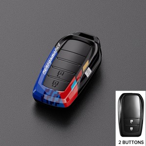 Funda de Fibra de Carbono para Llave de Coche Toyota Corolla, Land Cruiser, Fortuner, Camry, Yaris, Sienna, Alphard, Cross, Hilux, Prado, <span class=keywords><strong>Crown</strong></span> - Product Image 5