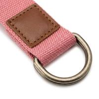 Sangle de yoga écologique haut de gamme avec logo personnalisé, patch en cuir et coton épais, boucle à double anneau en D pour fitness, Pilates et étirements