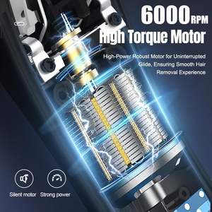 เครื่องโกนขนบริเวณจุดซ่อนเร้นแบบไร้สาย รุ่น 987 สำหรับผู้ชาย ใบมีดเซรามิก ป้องกันการระคายเคือง กันน้ำ ชาร์จไฟได้ผ่านพอร์ต USB-C มาตรฐาน IPX - Product Image 2