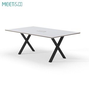Modern Large Modular Conference <b>Table</b> for Home School <b>Office</b> Fashionable Design Meeting Room for 4 8 10 12 People - Product Image 3