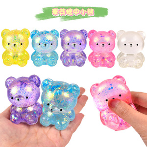 2024 Hot Kawaii Kids Gifts Mini <b>Cute</b> <b>Bears</b> Fun Soft Squeeze Animals Squishies Fidget Toys for Children - Product Image 6