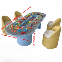 Table de jeu ronde en bois moderne pour enfants, pour l'apprentissage, l'école et la maison, meubles pour bébés et maternelle