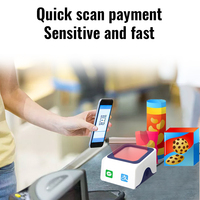 Escáner de Código de Barras de Escritorio JR P10, Lector de Códigos QR Omnidireccional, Manos Libres, Automático, USB, CMOS, para Sistema POS