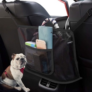 Car Net Pocket Handbag Holder Organizer Mesh Organizer Storage for Purse Phone Handbag Pocket Kids Dog Barrier Seat Back Net Bag