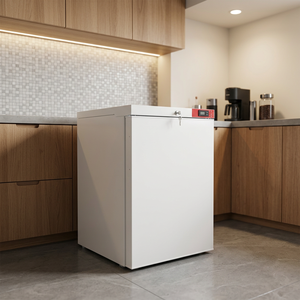 Factory Compact <b>Refrigerator</b> 96L Auto-Defrost Compressor Direct Cooling Locking Door Free Standing Household Mini Fridge - Product Image 1