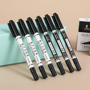 Маркер новый дизайн рисунки акриловая живопись набор маркеров для студентов рисовать линии искусства маркер с двойным кончиком черный эскиз - Product Image 6