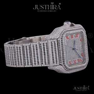 High on Demand Moissanite Diamond <b>Quartz</b> <b>Watch</b> Women Fashion Casual Stainless Steel Daily Wear <b>Watch</b> Available For Sale - Product Image 3