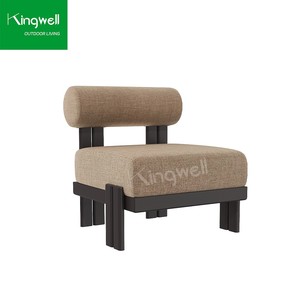 Juego de <span class=keywords><strong>cama</strong></span> de jardín de aluminio resistente a la intemperie moderno sofá de Salón al aire libre para comedor patio muebles de parque de hotel para - Product Image 4