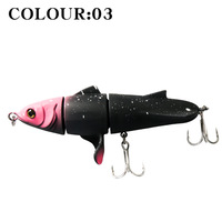 Appâts de pêche en plastique segmentés Wobbler Pesca Knobby 24g