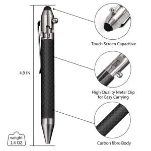 Stylo bille EDC personnalisable en fibre de carbone – Outil portable de signature professionnelle pour l'escalade, <span class=keywords><strong>le</strong></span> <span class=keywords><strong>camping</strong></span> et la randonnée en extérieur - Product Image 4
