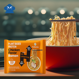 บะหมี่ราเมนไก่โปรตีนสูง อบแห้ง ปราศจากสาร GMO  อาหารจากพืช ไข<span class=keywords><strong>ม</strong></span>ันต่ำ คาร์โบไฮเดรตต่ำ บรรจุถุง - Product Image 1