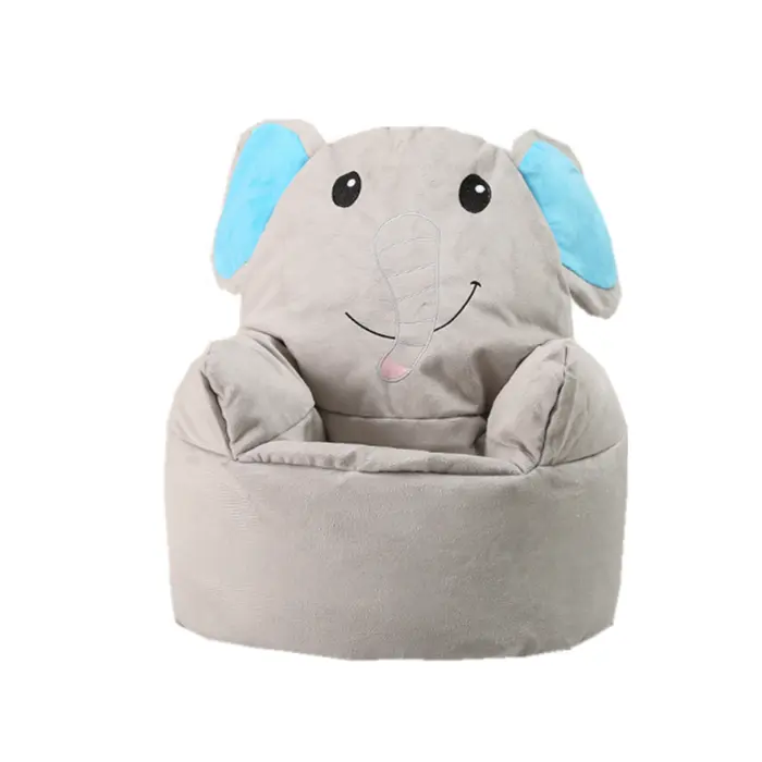 Elefante animal forma de bebê interior cadeira do bebê saco de beanbag para crianças