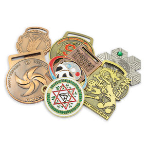 Fabricante personalizado aleación de zinc Metal oro plata bronce diseño de premio Medalla personalizada con cinta medallas religiosas católicas - Product Image 6