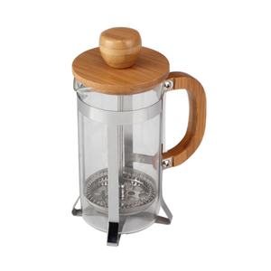 Cafetera Francesa de Vidrio de Borosilicato sin BPA, con Capacidad de 0.35L, Carcasa de Acero Inoxidable, Tapa y Asa de Madera - Product Image 2