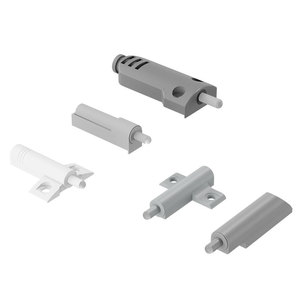 Amortisseurs de porte d'armoire en plastique, anti-bruit, dissimulés, pour meubles et armoires, design minimaliste - Product Image 1