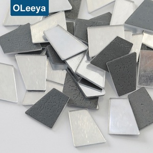 Plus de 35 formes de pierres précieuses en cristal, strass à dos plat avec colle, pierres acryliques effet miroir à fixer à chaud pour la décoration de vêtements - Product Image 2