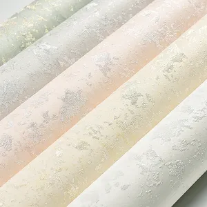 3D Self-adhesive Wallpaper With Mottled Diatomaceous Mud Aluminum Film Adhesive Wallpaper Simple Peel And Stick Wallpaper