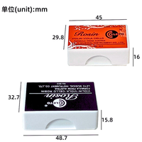 Tablette en résine de colophane en acier à faible teneur en poussière facile à transporter accessoire d'instrument de violoncelle d'alto aussi pour guitare acoustique basse